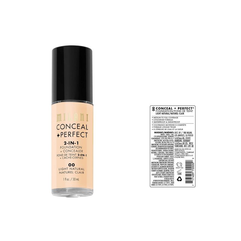 Conceal + Perfect 2-in-1 Foundation + Concealer - 1 fl oz 00 Light Natural