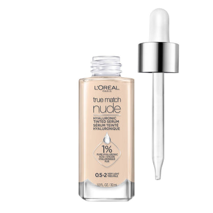 True Match Hyaluronic Tinted Serum Makeup Skincare Hybrid - 1 fl oz 0.5-2 Very Light